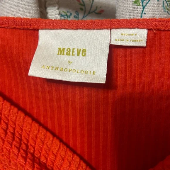 3/$30 MAEVE By Anthropologie Gathered Sweetheart Top Women's‎ Size Medium - Picture 3 of 5